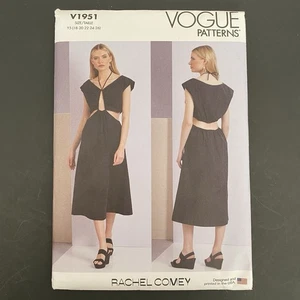Vestido midi Vogue V1951 patrón de costura Misses' Rachel Comey talla Y5 (18-26) SIN CORTAR - Imagen 1 de 7