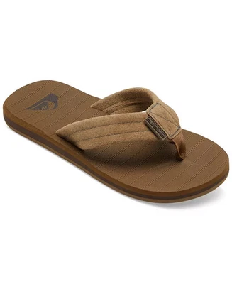 Quiksilver Big Boys Carver Suede Sandals Tan SZ 13 - Image 1 of 2