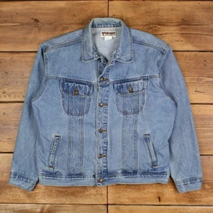 Vintage Wrangler Workwear Jacket XL Trucker Blue - Picture 1 of 7