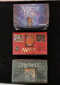Leere MTG Homelands, Alliances & Fallen Empires Booster Boxen und Pack Wrapper - Bild 1 von 6