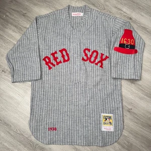 1930 Boston Red Sox Mitchell & Ness Authentic Jersey 40 Medium Throwback USA - Picture 1 of 11