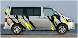 T4 T5 T6 TIGER STRIPES 2 VINYL CAMPERVAN VAN GRAPHICS STICKERS DECALS 2 COL - Picture 1 of 2