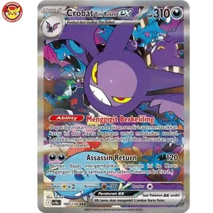 Rocket's Crobat ex SV10s 180/138 SAR Ruhm des Team Rocket SIR Pokemon Indonesien - Bild 1 von 3