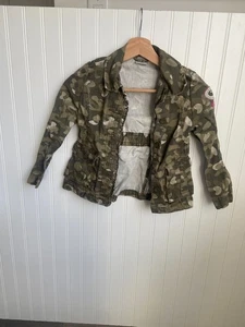 Carhartt Giacca Bambina 6 Verde Marrone Mimetico Esterno Caccia Tela Lavoro Cappotto Bambini - Foto 1 di 5
