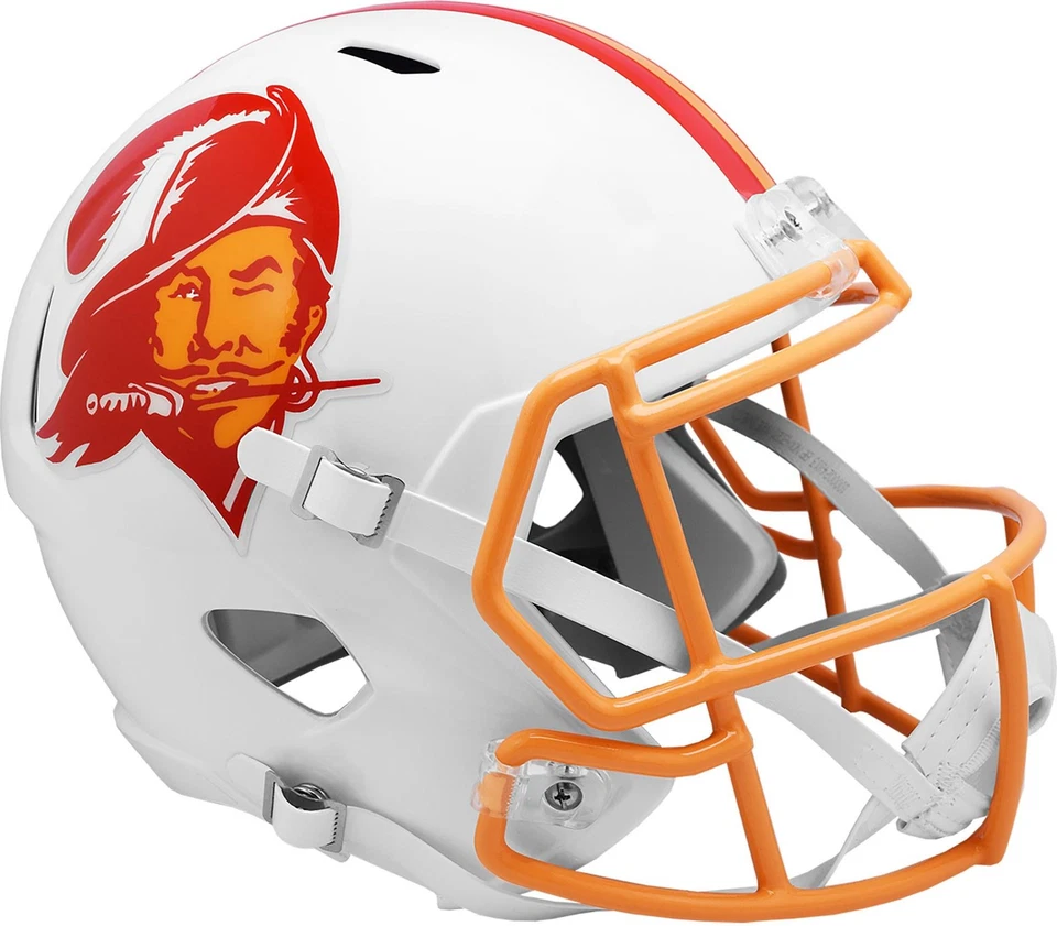 Casco Riddell Tampa Bay Buccaneers 1976-1996 Throwback Collection tamaño completo representante Foto 1 de 1