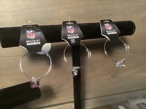 NFL Team Charm Bracelet Team Variety GIANTS RAIDERS SEAHAWKS NEW DARLING !!