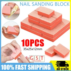 10pcs Nail File Buffer Block Sanding Sponge Acrylic Nail Art Buffing Block AU - Picture 1 of 12
