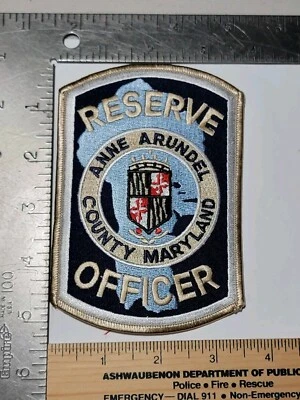Ящик 2 B17 полицейская нашивка Мэриленд Энн Арундел County Reserve Officer MD - Изображение 1 из 2