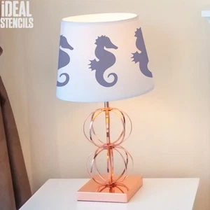 Seahorse Stencil Nautical Seaside Home Wall Décor Art Craft Painting Stencils - Picture 1 of 7