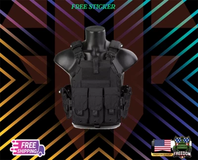 Emersongear TacticalLBT-6094K Quick Release MOLLE Plate Carrier Armor Vest+FreeS - Image 1 of 4