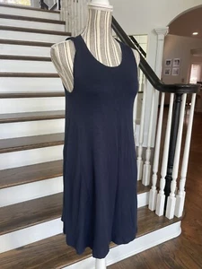 Lou & Grey SignatureSoft Schaukelkleid Größe S marineblau weich gemütlich Jersey Stretch - Bild 1 von 12