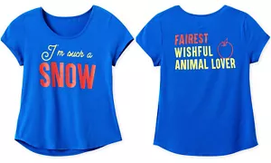 ¡NUEVO CON ETIQUETAS! Camiseta para mujer Blancanieves "I'm soch a Snow" de los parques de Disney pequeña S - Imagen 1 de 5
