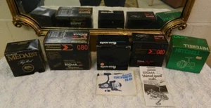 Vintage 5 Rollen Box nur Pflueger Shakespeare Mitchell Penn Sigma - Bild 1 von 4