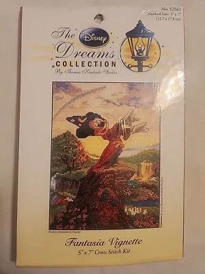 RARE FIND Thomas Kinkade Fantasia Disney Mickey Cross Stitch Kit MCG 52561 NEW - Image 1 of 4