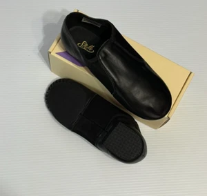 Jazz Shoes for Unisex Girls & Boys Leather Dance Shoes Black US 4MB - Picture 1 of 7