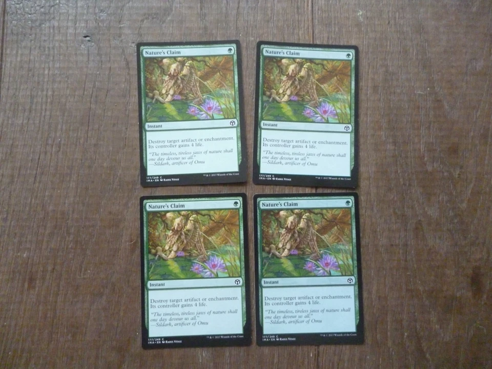 MTG 4 x Nature's Calm common card Iconic Masters Magic The Gathering - Image 1 of 1