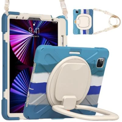 Shoulder Strap Case For iPad Pro 11 Air 4 5th  iPad 10th 9th 8 7 th Hybrid Cover - Image 1 of 4