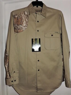 Wrangler Pro Gear Men's L/S Real Tree Camo Button Front Shirt Medium NWT - Image 1 of 2