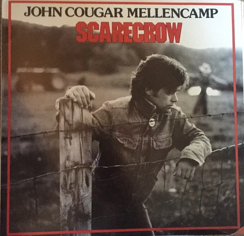 John Cougar Mellencamp Scarecrow Signed Autographed Vinyl Album Cover