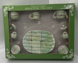 Vintage 1996 Asparagus Collectable Miniature Tea Set in Original Box - Picture 1 of 4