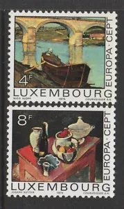 LUXEMBURGO - 1975 EUROPA conjunto completo de 2 montadas sin montar o nunca montada - arte, pinturas - Imagen 1 de 1