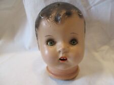 vintage M & S doll composition head tin eyes teeth part repair 16"-18" doll?