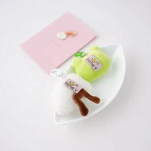 Creative Keychains Cute Plush Bear Keyring For Women Girls Cartoon Rabbit Cute - Picture 1 of 19