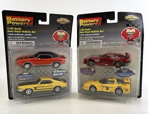 NKok Batteriebetriebenes 1:32 Fahrzeug Set Dodge Viper / Corvette & Camaro / Mustang - Bild 1 von 1