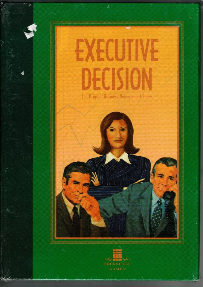 Executive Decision Bookshelf Board Game 2006 University Games