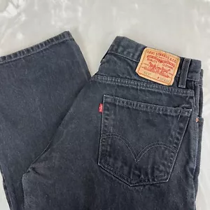 VTG Levis Jeans Mens 36x34 Black Denim 517 Boot Cut Grunge Western Y2K Skater - Picture 1 of 15