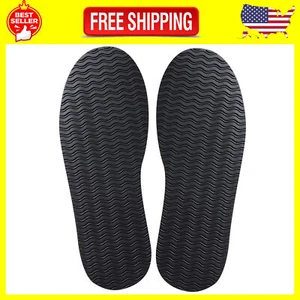 Shoe Rubber Sole Repair, Full Soles Shoe Repair Supplies, Non-Slip, Black - Picture 1 of 9