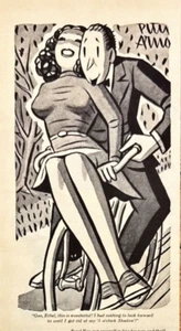 GEM Maquinillas de Afeitar y Hojas Pretty Girl Manillar Rider Anuncio Impreso Vintage 1944 - Imagen 1 de 6