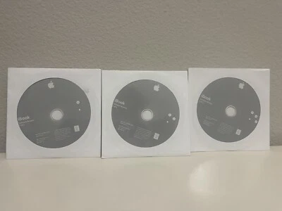 2002 iBook Software Restore Macintosh Mac OS 9.2.2 OSX 10 Programs CD Discs - Image 1 of 4