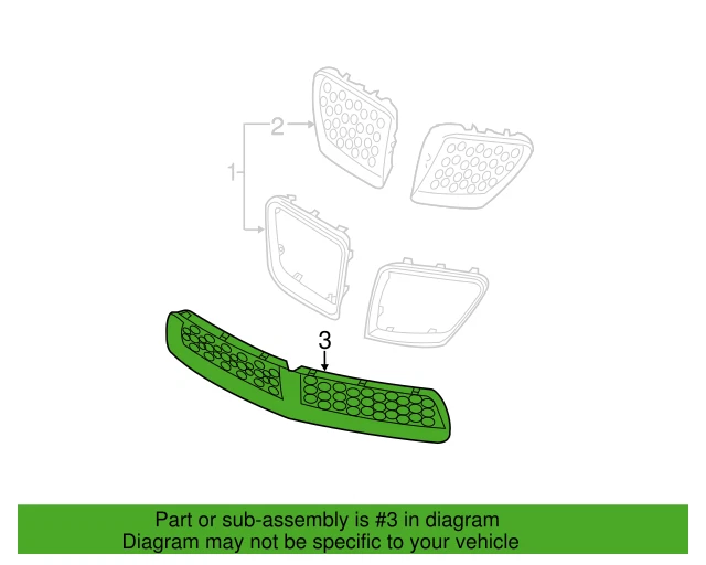 NOS OEM 2009 Pontiac G8 GXP Front Bumper Lower Grille Discontinued Genuine GM - Image 1 of 1