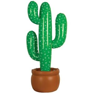 Inflatable Cactus 90cm Wild Mexican Hawaiian Beach party Decor Kids Blow Up Toys