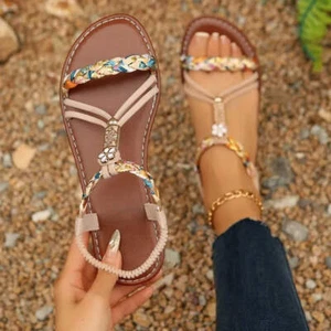 Open Toe Flats Sandalen - Bild 1 von 5