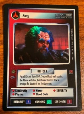 2000 Decipher Star Trek Reflections Kang Used Free Shipping - Image 1 of 2