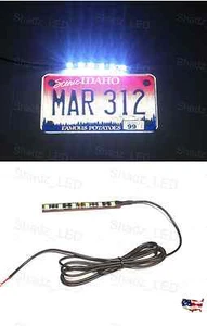 LED License Plate Strip 12v White Light Waterproof Motorcycle Flush Bonneville  - Picture 1 of 11