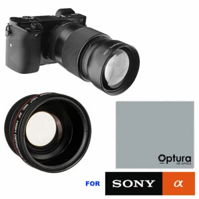 HD 2.2x TELEPHOTO ZOOM LENS  FOR SONY ALPHA A6600 MIRRORLESS CAMERA - Image 1 of 4