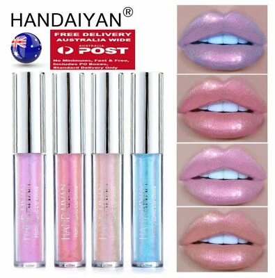 AU Metallic Shiny Glitter Holographic Mermaid Lip Gloss Liquid Lip Stick Makeup - image 1 of 4