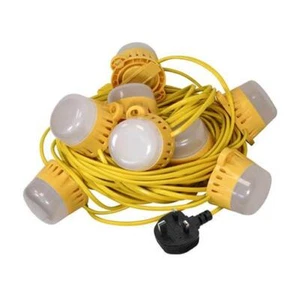 Faithfull 240V Power Plus Festoon Lights 10 LED Bulbs 22m FPPSLFEST22 - Picture 1 of 1