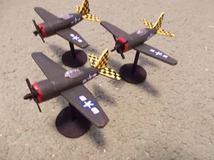 Flames of War 15mm, 1/144 Scale painted American P-47B Razorback Aircraft  (3) - Picture 1 of 1