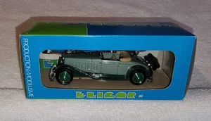 1934 Delage D8 Cabriolet Decouvert Box & Display Case Green No Windsheild Eligor - Picture 1 of 9