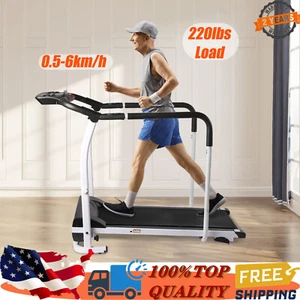 Electric Treadmill Portable Walking Pad For Elderly Treadmill Adjustable Speed - Picture 1 of 12