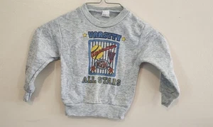 Vintage Pint Size Kids Sweatshirt Made In Taiwan Size 24 Months Varsity All Star - Picture 1 of 4