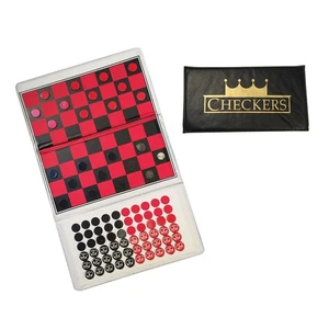 WE Games Travel Magnetic Checkbook Checkers - Trifold 5.75 in. - Picture 1 of 6