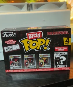 FUNKO Bitty POP!: Deadpool Heavy Metal 4-Pack [New Toy] Vinyl Figure, 4 Pack - Picture 1 of 2