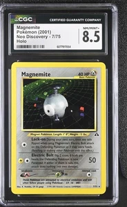 CGC 8.5 Magnemite 2001 Neo Discovery 7/75 Holo Pokemon Card - Picture 1 of 2