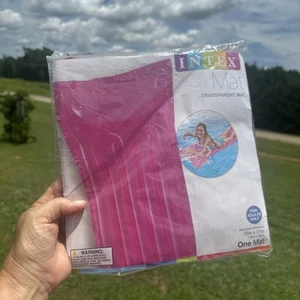 Nuevo Intex 72”x27” Alfombra Piscina Flotador Natación Inflable Transparente Rosa Adulto - Imagen 1 de 3