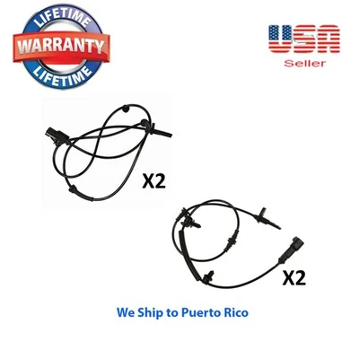 4 ABS Speed Sensor Rear & Front Right & Left Fit Ford Explorer 2011-2012 - Image 1 of 4